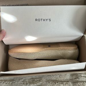 Rothy’s The Flat Light Gold Metallic